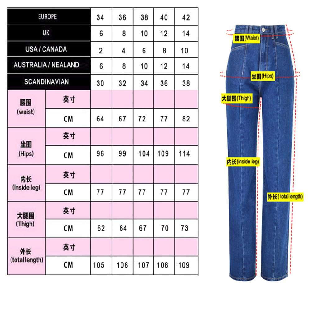 Pantalones De Mezclilla Sueltos Y Rectos para Mujer, Pantalones, Pantalones Picantes para Niña, Talla Grande