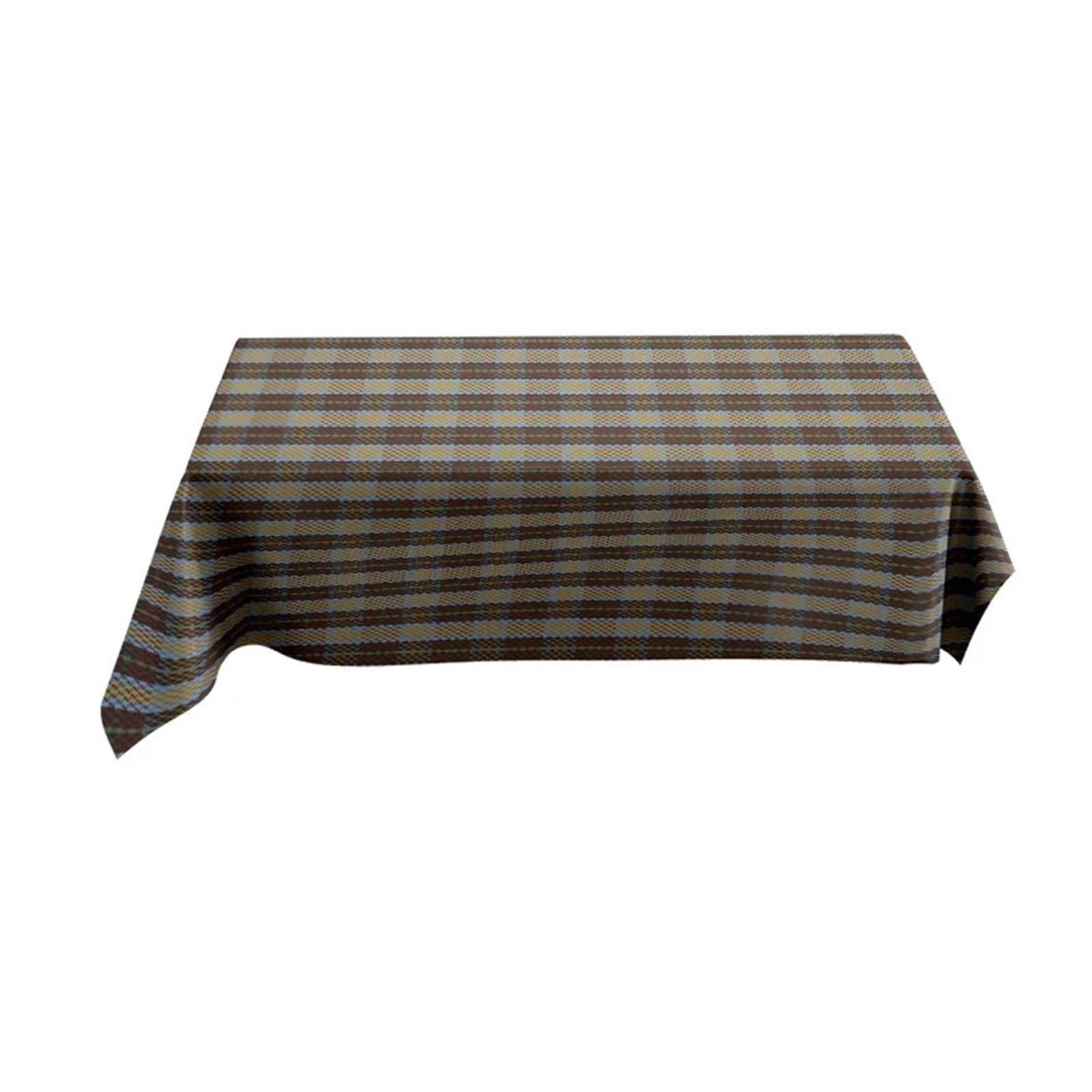 Striped Tablecloth Colorful Striped Rectangular Dining Tablecloth with Rustic Vintage Feel Perfect for Home Decor(100X140CM)