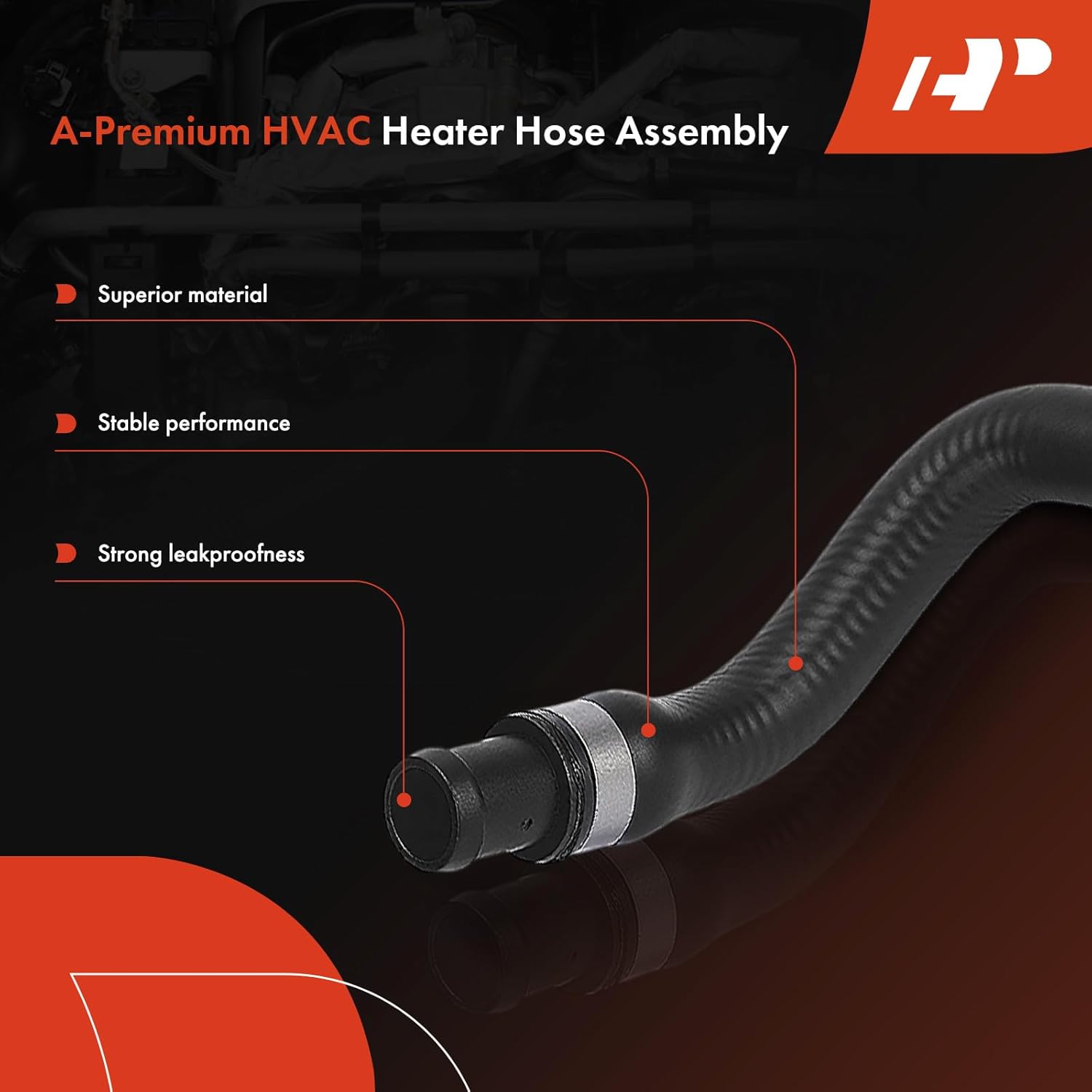 A-Premium HVAC Heater Hose Pipe Line Assembly Compatible with BMW 535i GT, 535i, ActiveHybrid 5, 740i, 740Li, ActiveHybrid 7, 640i Gran Coupe, 640i xDrive Gran Coupe, 640i, 535i GT 740Li 640i xDrive