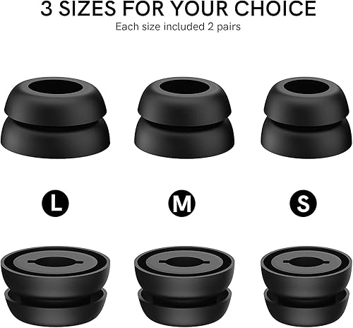 Miniatura 4 de Delidigi 6 pares de almohadillas de silicona de doble brida para Galaxy Buds Pro, accesorios de repuesto compatibles con Samsung Galaxy Bus Pro 2021