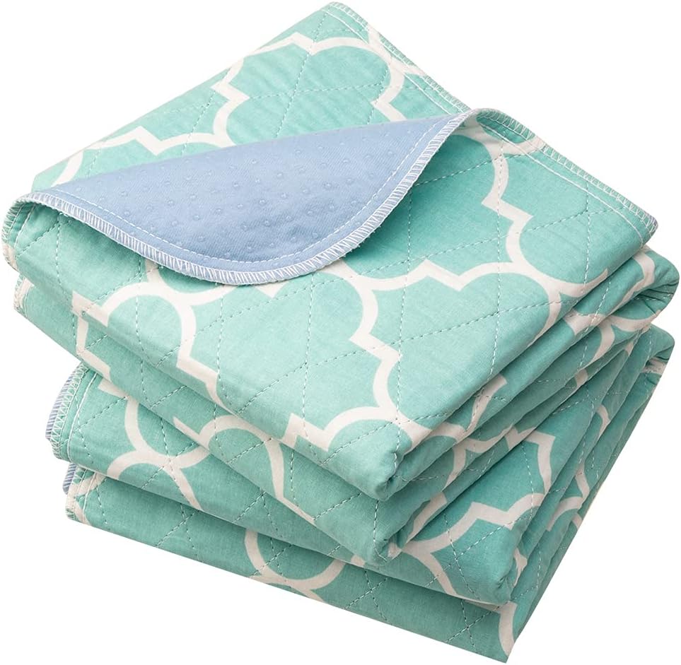 OUTCREATOR 2Pack Bed Pads for Incontinence Mattress Protector Anti-Slip Waterproof Pads (56" x 34") for Toddlers Kids Adults Pets Pee Pads and Machine Washable Absorbency and Leak Proof Edge : Health & Household