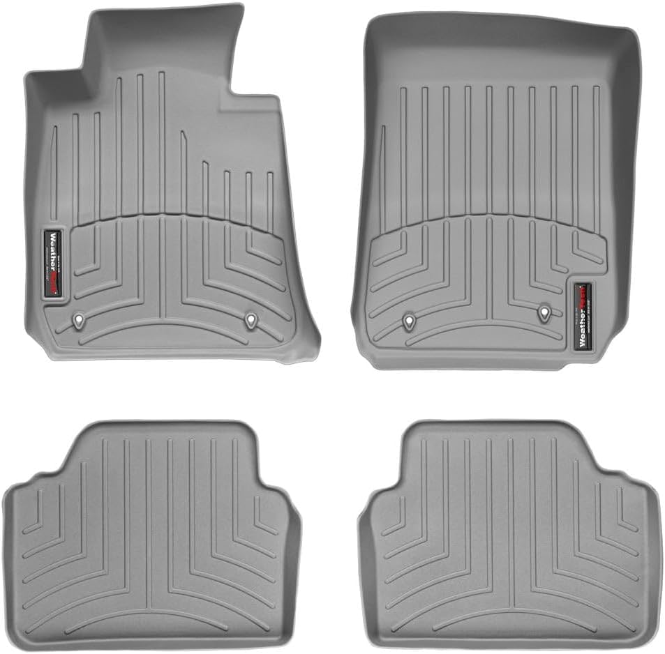 WeatherTech Custom Fit FloorLiners for BMW 325i, 328i, 330i - 1st & 2nd Row (441581-441462), Black