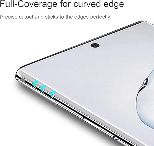 Miniatura 3 de Paquete de 3 protectores de pantalla de TPU compatible con Samsung Galaxy Note 10 de alta definición de borde a borde (cobertura completa),