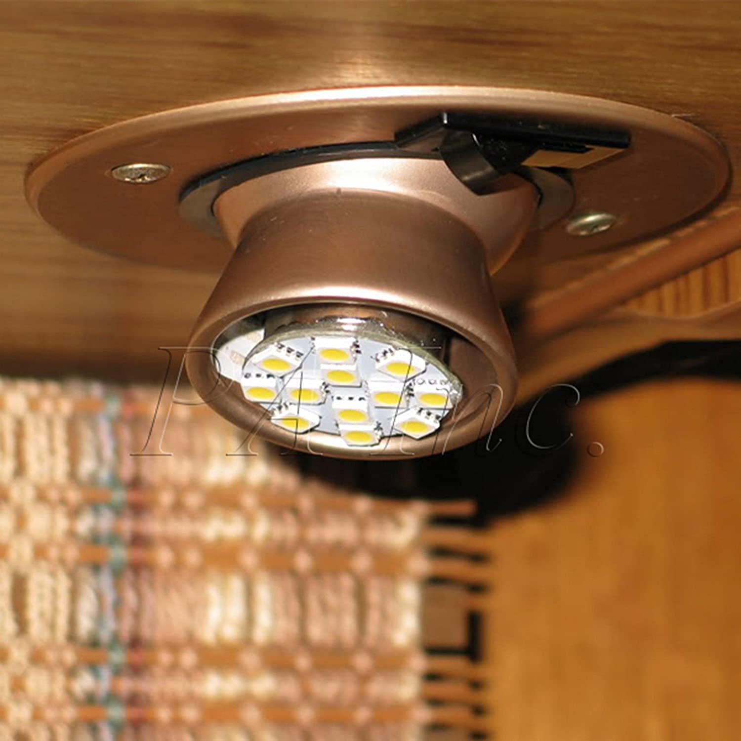 PA LED 10PCS RV Camper Interior LED Bulbs 1156 BA15S 1141 12SMD Warm White