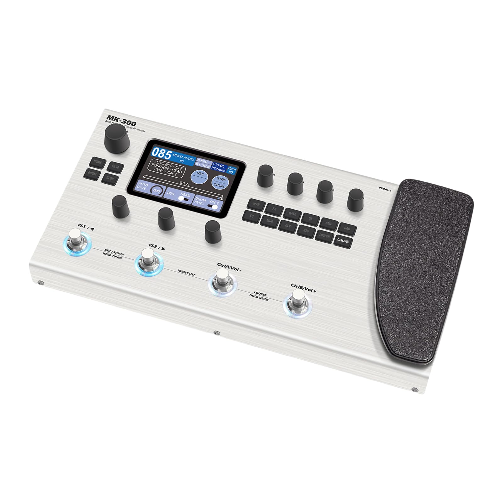Amazon.co.jp: MK300 ギターエフェクター ニューラルモデリング マルチ