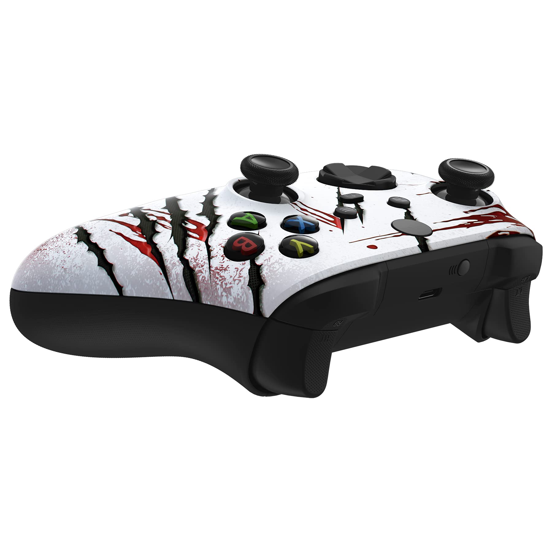 eXtremeRate Cover Controller per Xbox Series X S Joystick,Custodia Copertura Scocca Frontale Shell DIY Ricambio per Xbox Series X S Joypad Model 1914-Attacco Selvaggio