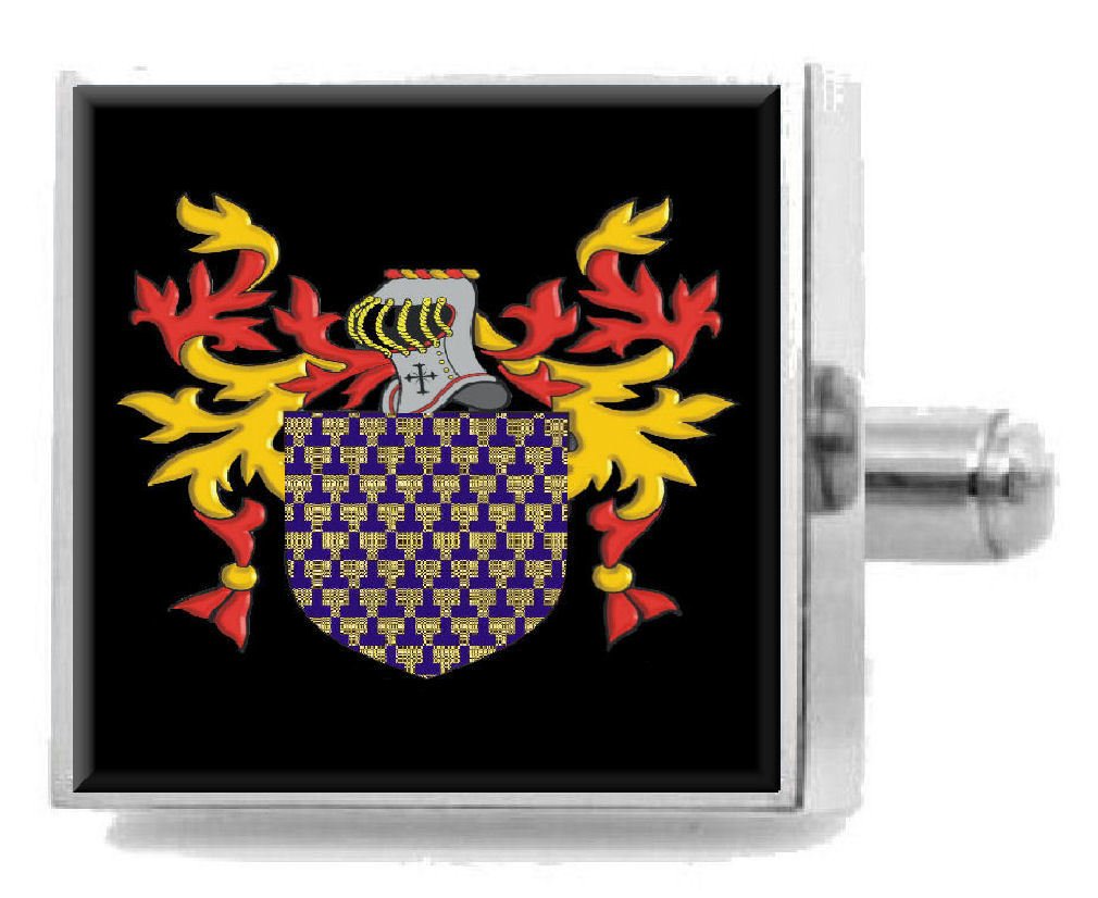 Pasador de corbata Jefferies England con grabado heráldico tradicional británico 5