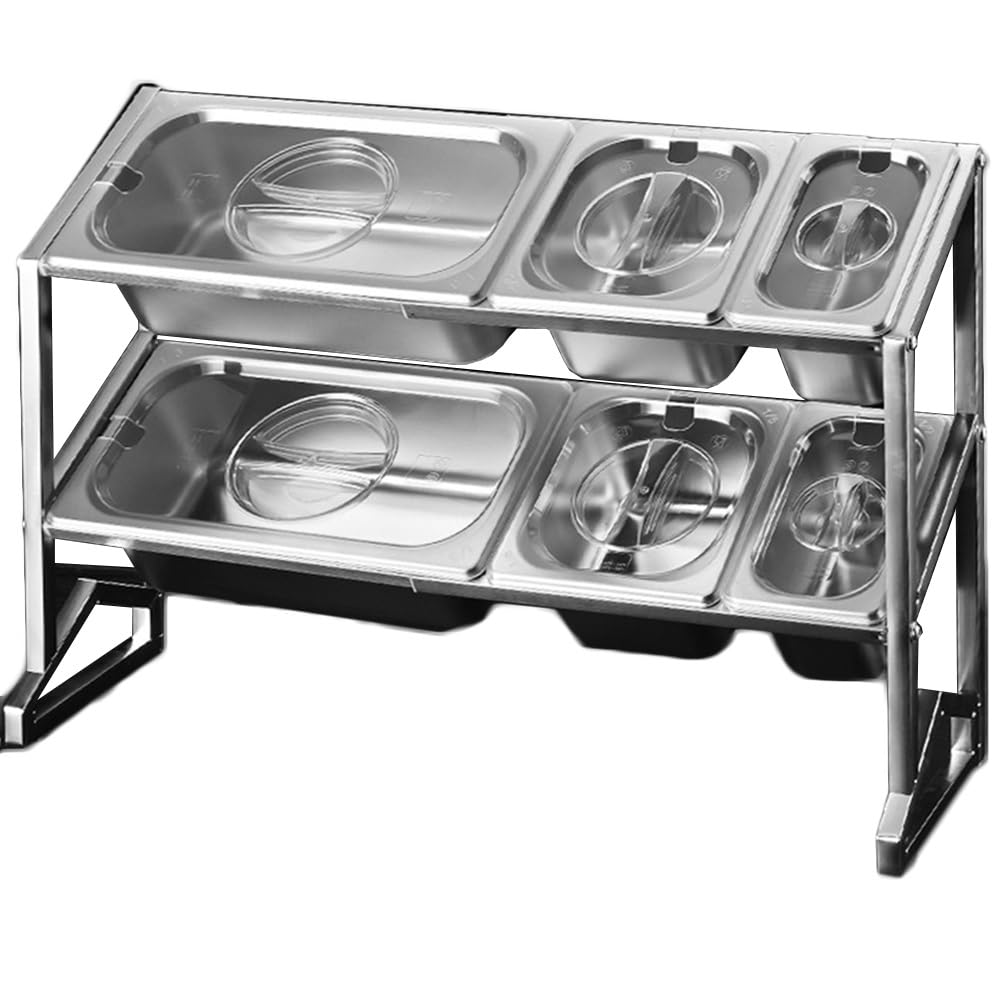 Estante Para Especias De Pie De Acero Inoxidable Con 10 Bandejas Y Tapa Transparente, Organizador Con Múltiples Compartimentos Retráctiles, Almacenamiento De Encimera, Pr,Silver/A-24.8X7.5X17.3In