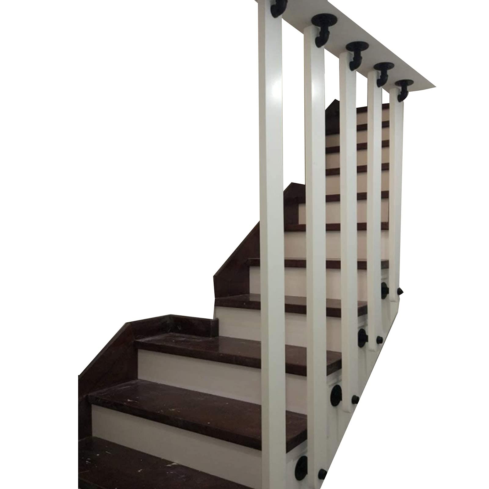 Barandilla Pasamanos de Escalera Barandilla de Madera Maciza para Interior y Exterior, 30-150 cm, Barra de Agarre, pasamanos Antideslizantes para escaleras, Porche