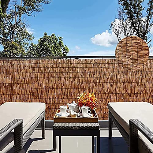 Ocazi Outdoor Blinds Roll Up Shade For Patio, Reed Shades For Windows, Roman Roller Blinds, Porch Privacy Roller Blinds, Retro Reed Curtains With Lift, Reed Roller Easy To Install-W23Xh42In-Brown #TOP4