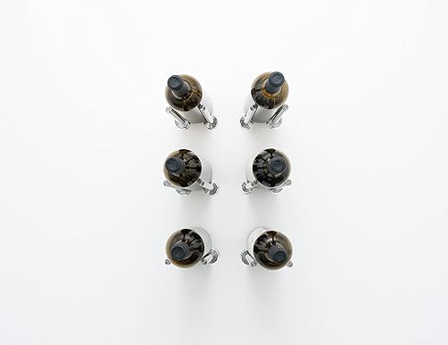 VintageView Vino Series-6 botellero montado en la pared para botellas de vino (aluminio molido) Almacenamiento de vino moderno elegante con diseño