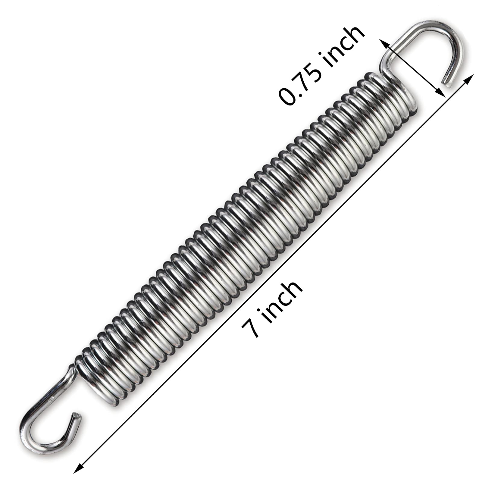 Yarlung 20 Stück 17,8 cm Edelstahl Trampolin Federn mit kostenlosen 2 T-Haken für Skywalker, JumpKing, Upperbounce, Skybound