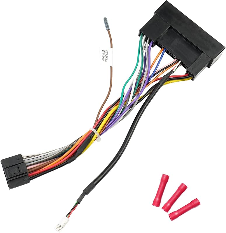 42Pin Radio Wiring Harness Adapter to 16Pin Plug for Hyundai Kia | Android Stereo Wire Connector with 4PIN&Reverse Cable Compatible with Hyundai Elantra Sonata Accent Tucson Genesis Kia No AMP