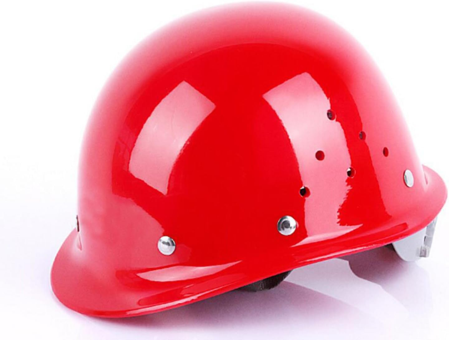 Steel Nail Glass Steel Helmet Anti - Smashing High - Impact Engineering Construction Construction Site Safety Helmet,Red