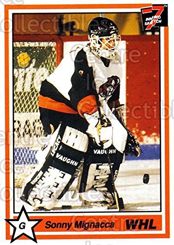 (CI) Sonny Mignacca Hockey Card 1990-91 7th Inning Sketch WHL 23 Sonny Mignacca