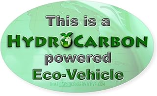 CafePress Hydrocarbon Eco Vehicle Oval Sticker Oval Car Bumper Sticker