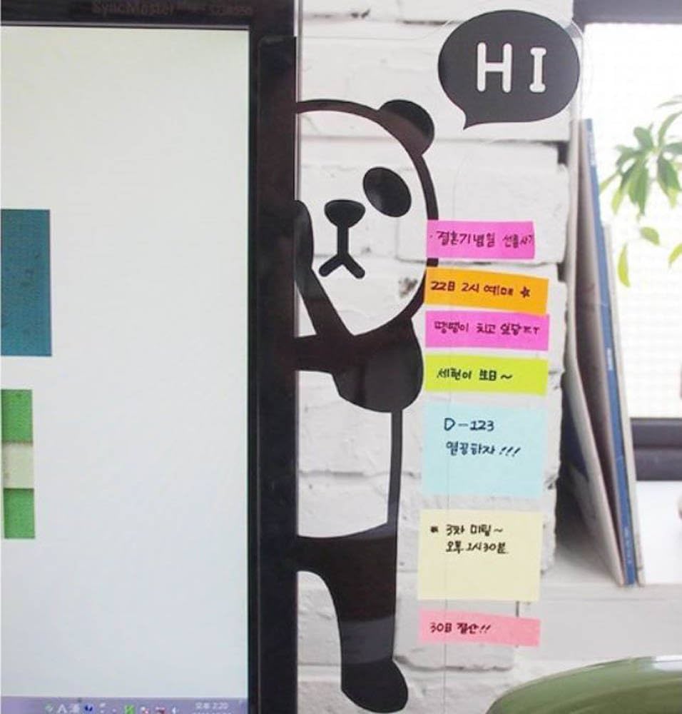 Amazon | CHQ かわいいパンダ アクリル メッセージボード シート