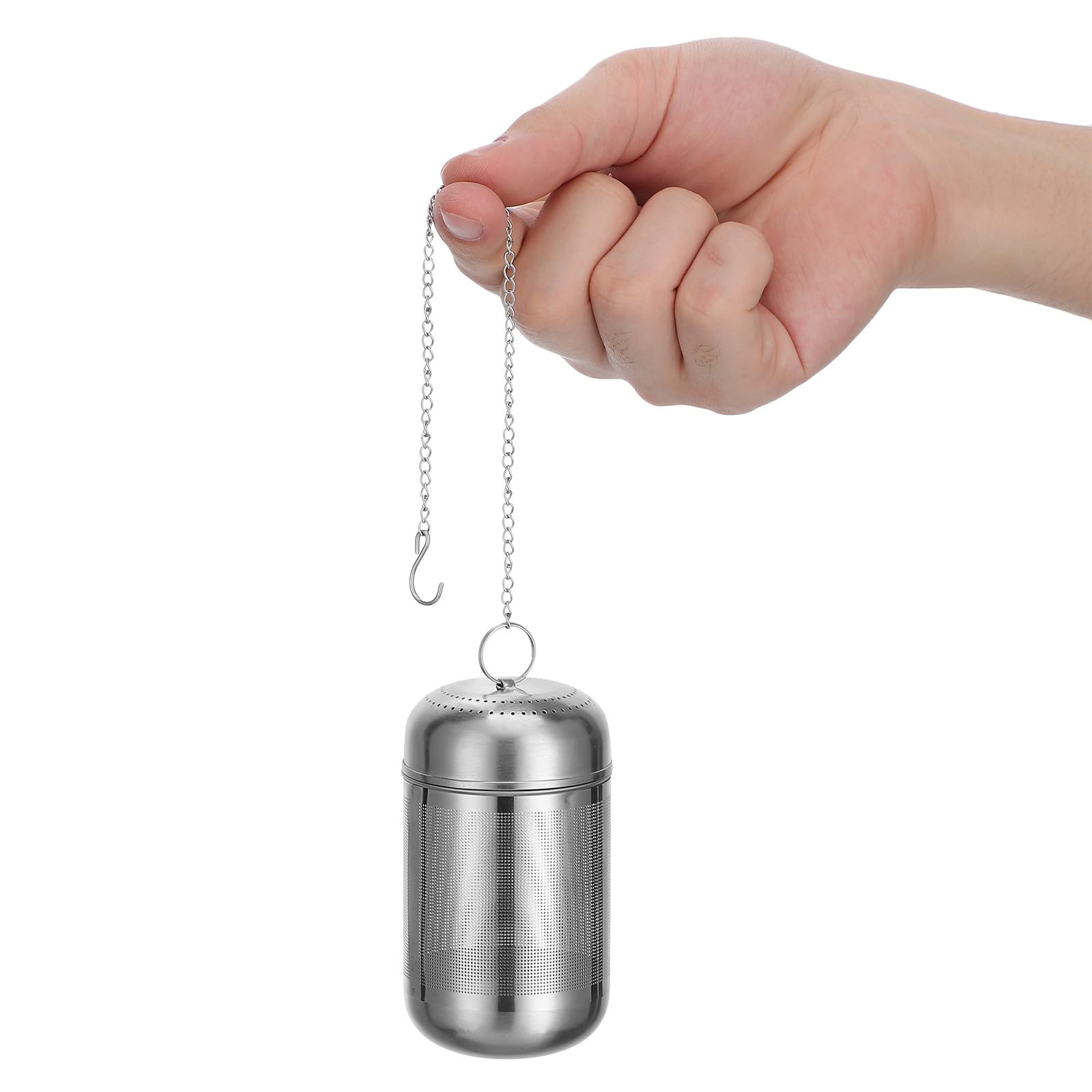 SHINEOFI Spice Ball for Cooking Stainless Steel Mesh Tea Strainer Hanging Seasoning Filter Basket for Meat Stews Soup and Herbal Infusions 3.74X1.97X1.97In