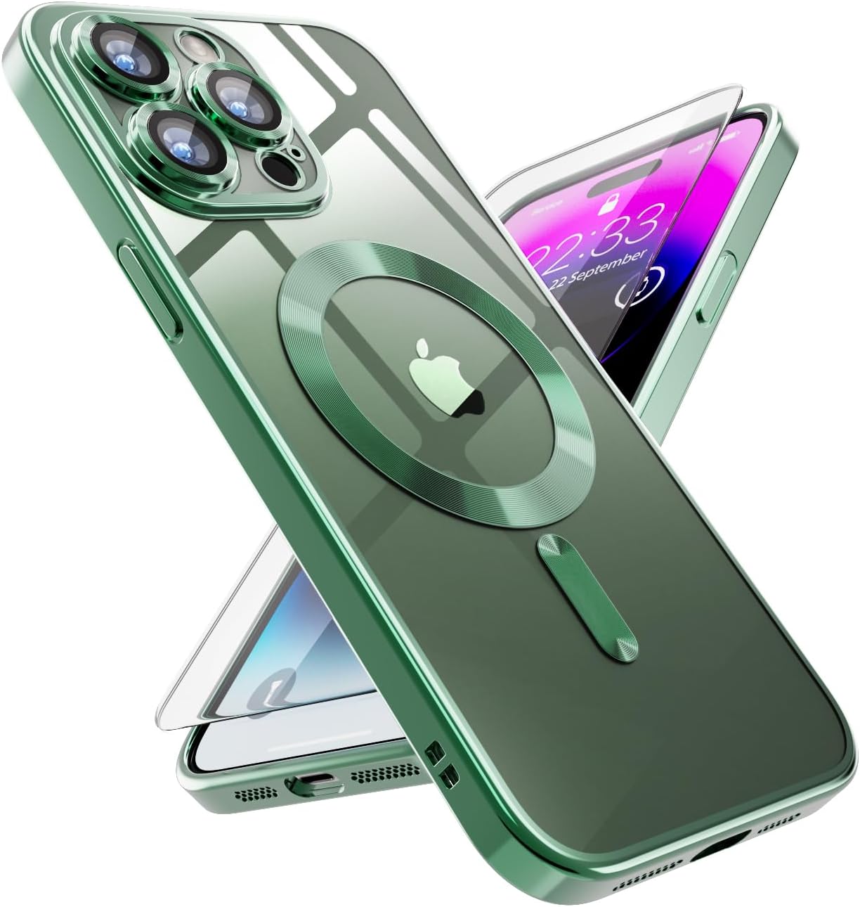Fr Samsung Galaxy S23 Ultra Transparent Clear Case Reinforced Corners TPU Cover