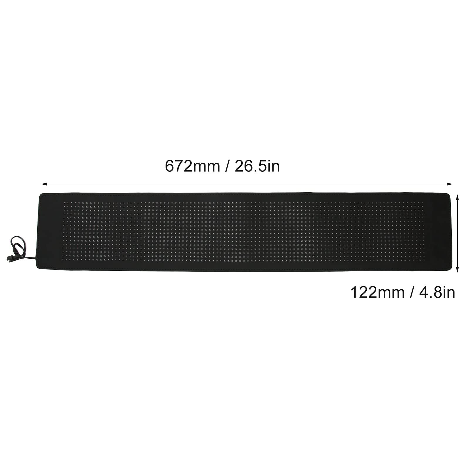 SIXRUN Flexibles LED Ladenschild, 16x96 Punktmatrix 26,5x4,8 Zoll