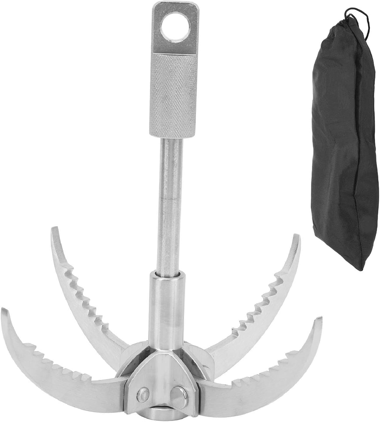 Stainless Steel Folding Claw Grappling Hook, for Outdoor Rock Climbing Camping Hiking