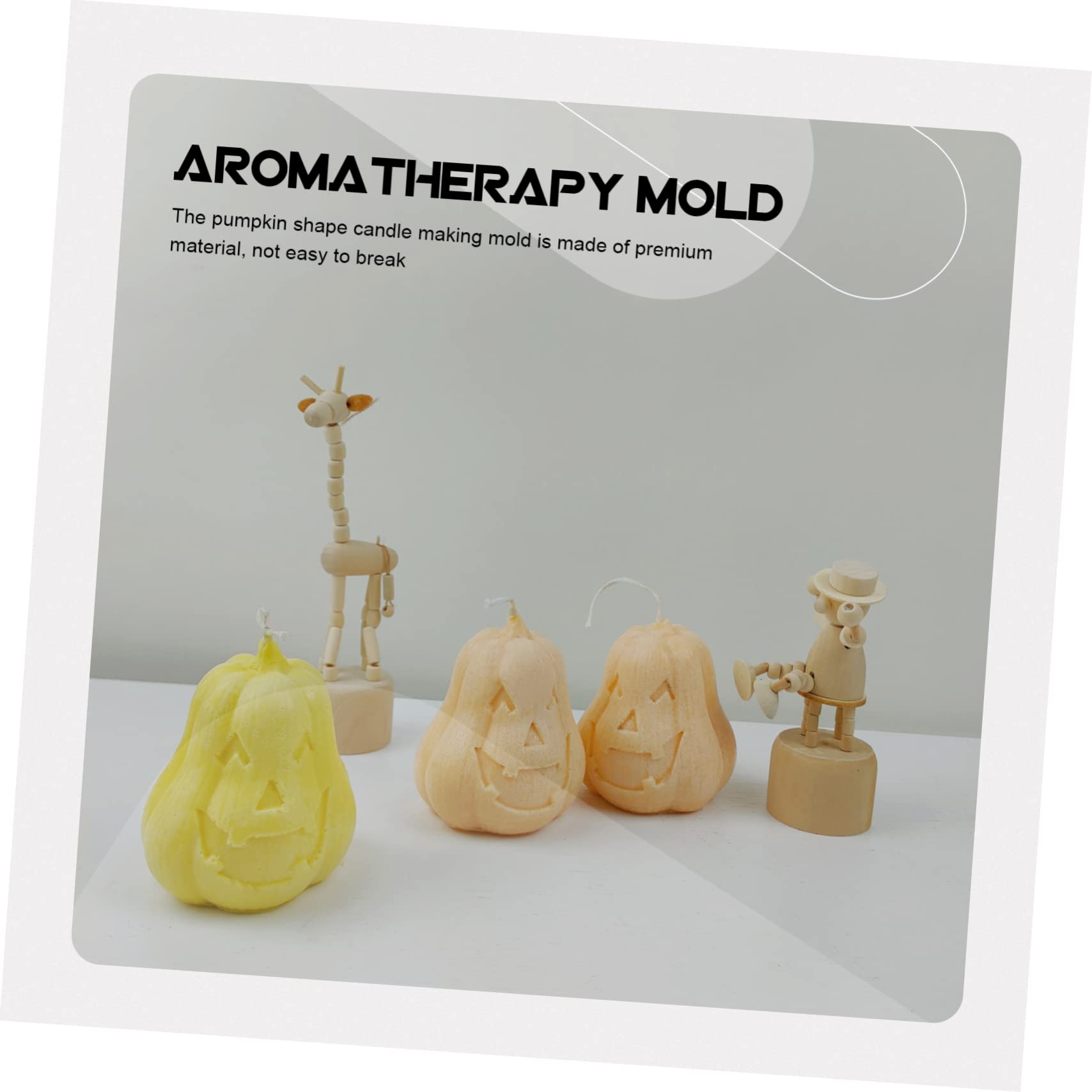 SEWACC 5St Kürbis Silikonform Kürbisseife Halloween-Kürbisform Mini-Kürbis Zuckergussform Halloween candle mold DIY candle making mold Form in Kürbisform Kürbisform Kieselgel Weiß