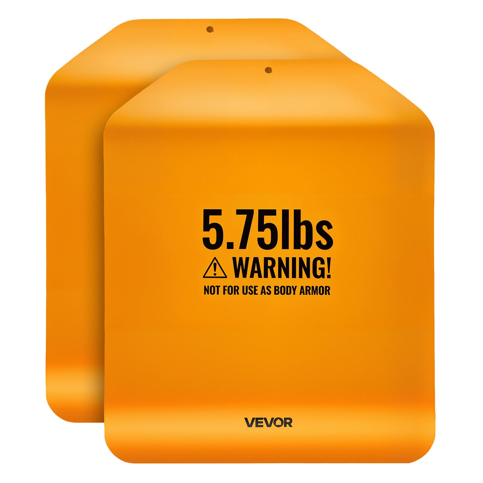 VEVOR Plaque pour Gilet Lesté, Plaques de Lestage Incurvées 2PCs Total 5,1 kg, pour Course Jogging Randonnée Entraînement Croisé Fitness Musculation, Poids pour Veste Lestée en Acier, Gilet Non Inclus