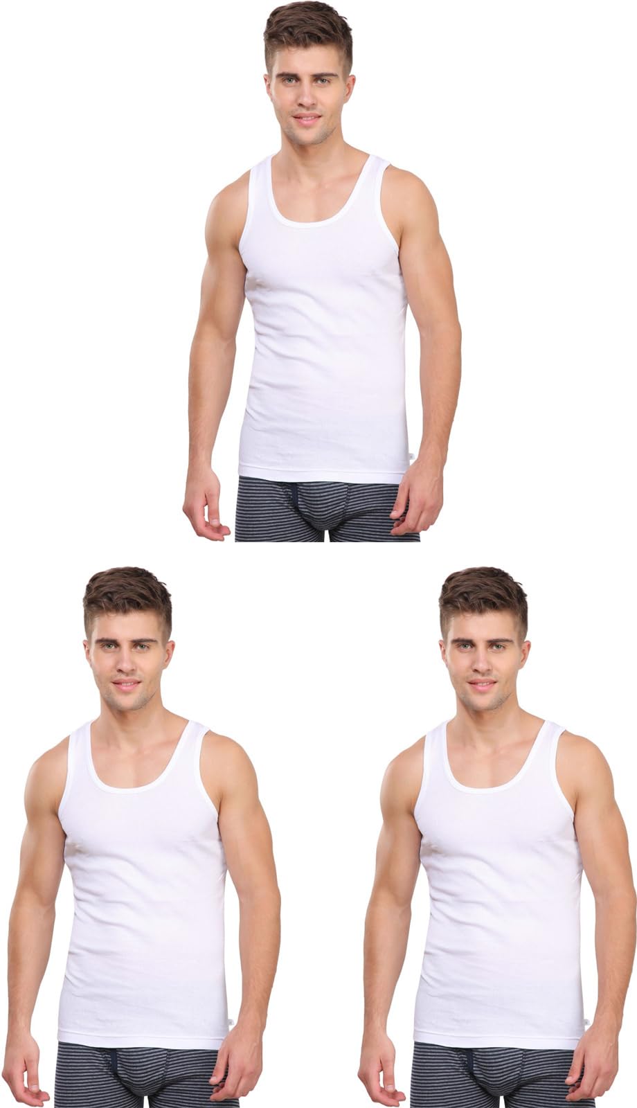 rupa frontline Men's Solid Regular Fit Vest (Frontline-Rib-White-RN-3-85_White-picture-17