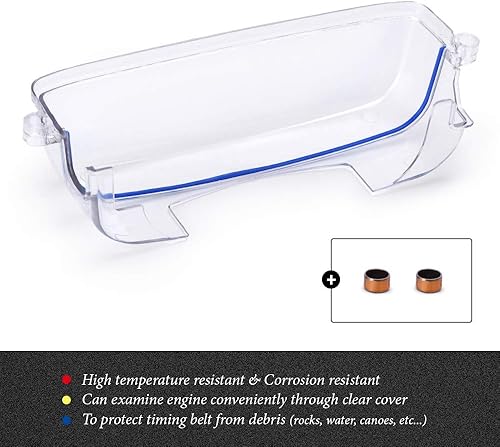 Miniatura 3 de PTNHZ Cubierta transparente CAM correa de distribución Turbo CAM polea compatible con relación para 92-05 Toyota Supra 2JZ 2JZGTE Lexus 3.0L Non-VVTI