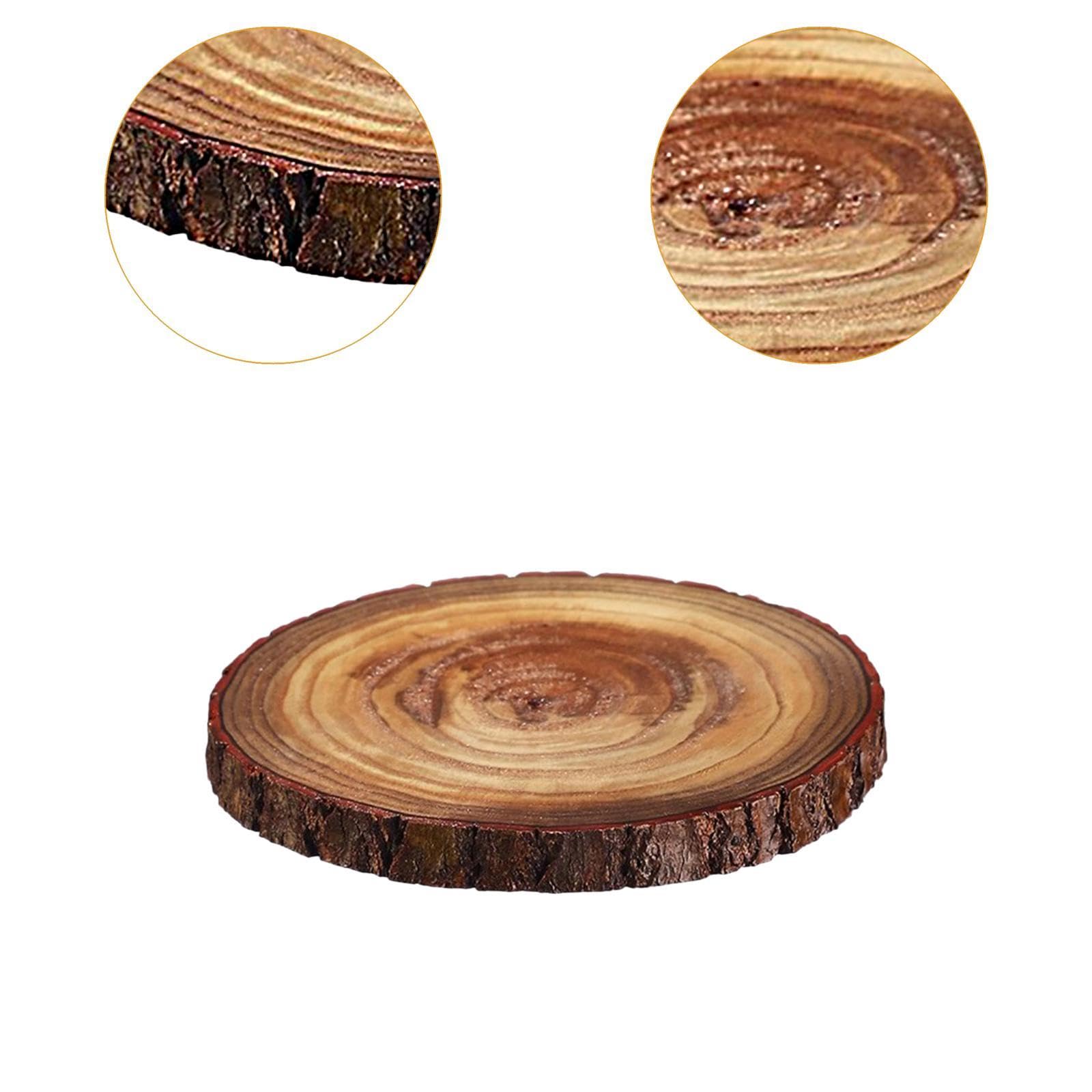 Lot de 6 Dessous de Plat Rustiques en Bois Massif, Style Ferme.