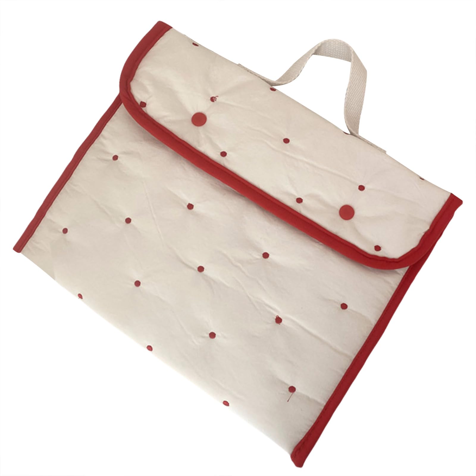 Kalttoy Red Dots Protective Embroidered Rabbits Tablet Pack Storage Bag Home Decoration Accessory For Notebooks And Students Polyester Notebook Sleeve