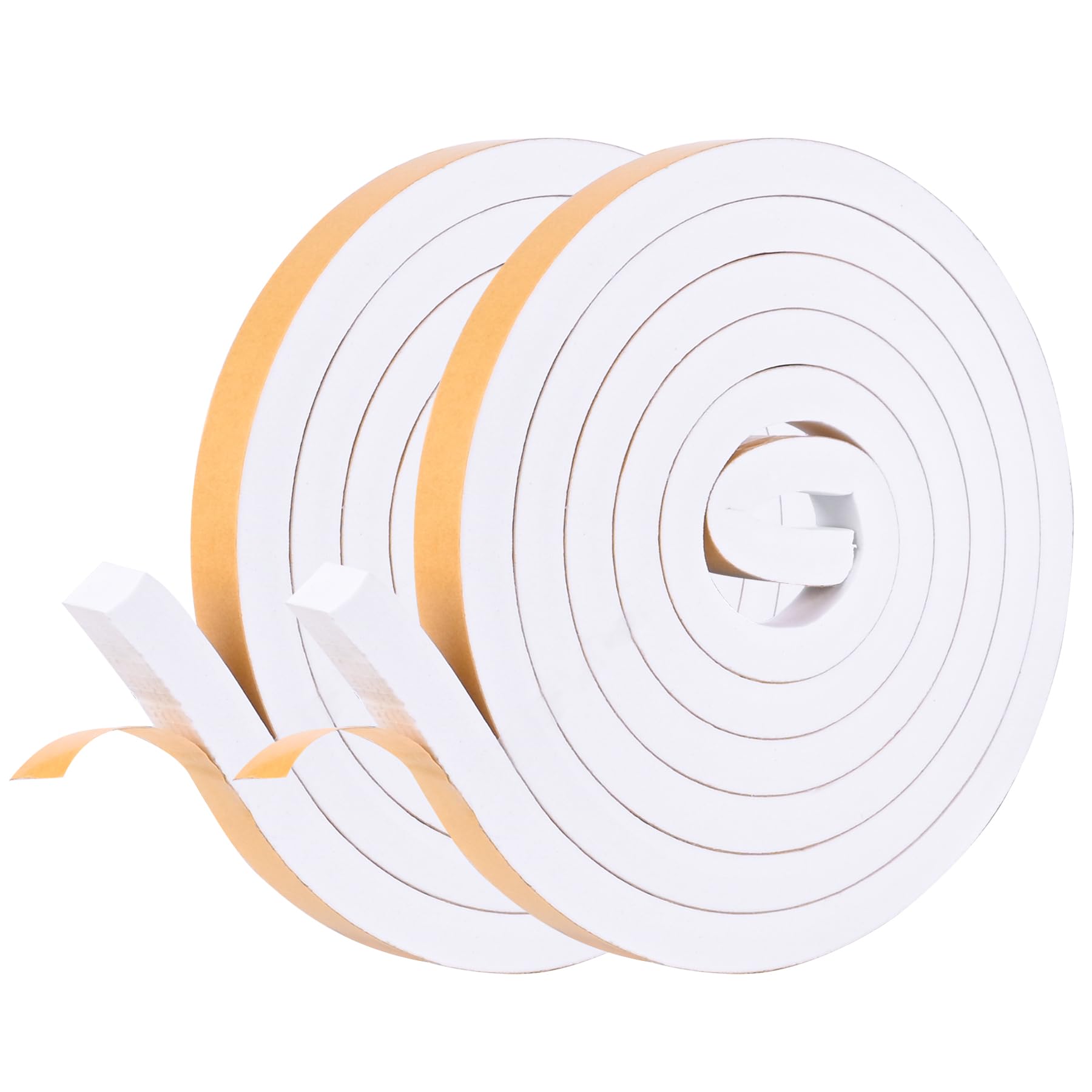 Weather Stripping Door Seal White (1/2in x 1/2in x 16.5Ft)