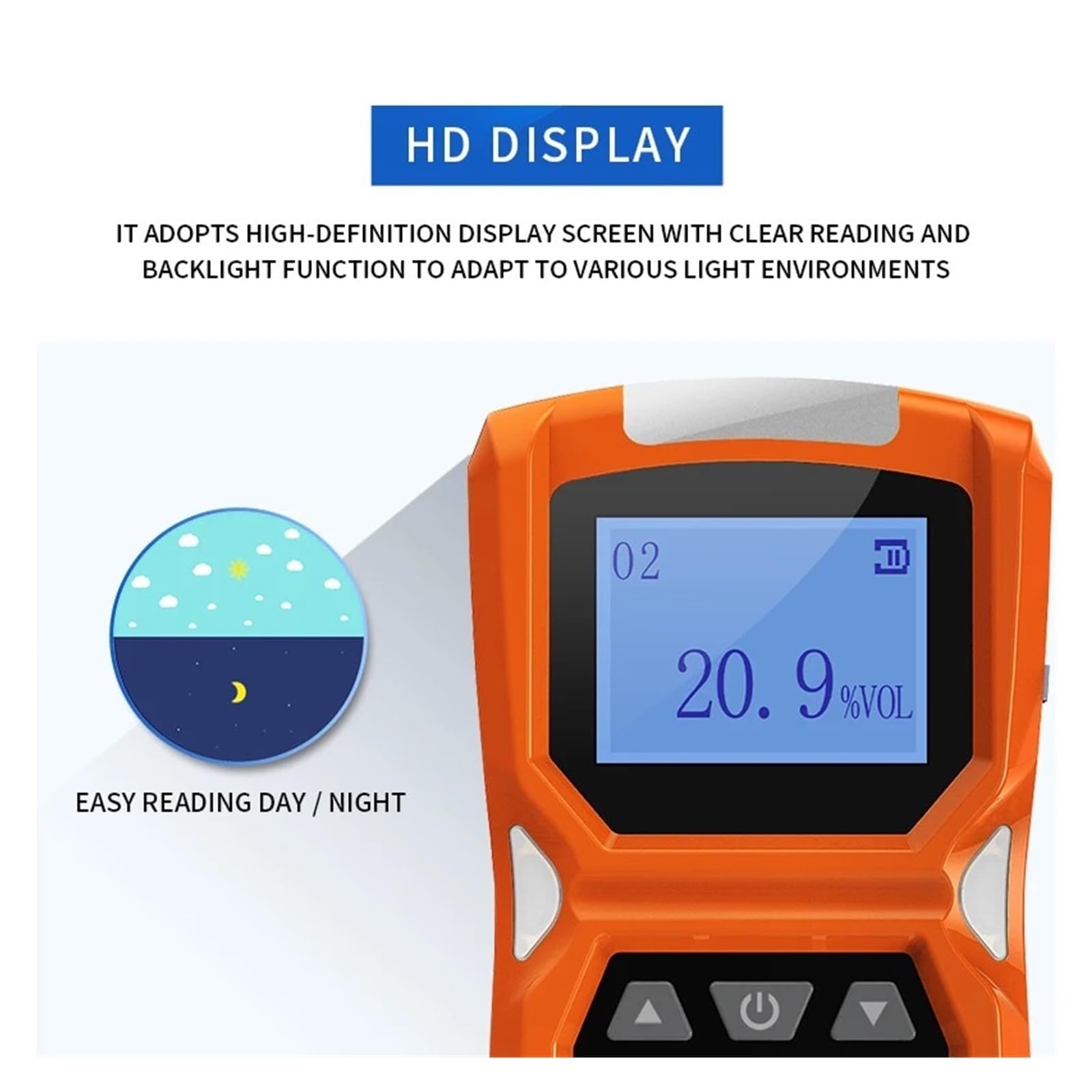 Tragbares Mehrgaswarngerät, H2/CO/PH3/CO2/H2S/NH3/O2/NO2, Industriegasmonitor mit Vibrations- und akustischen Alarmen Innen/Außen(EX-0-100LEL)