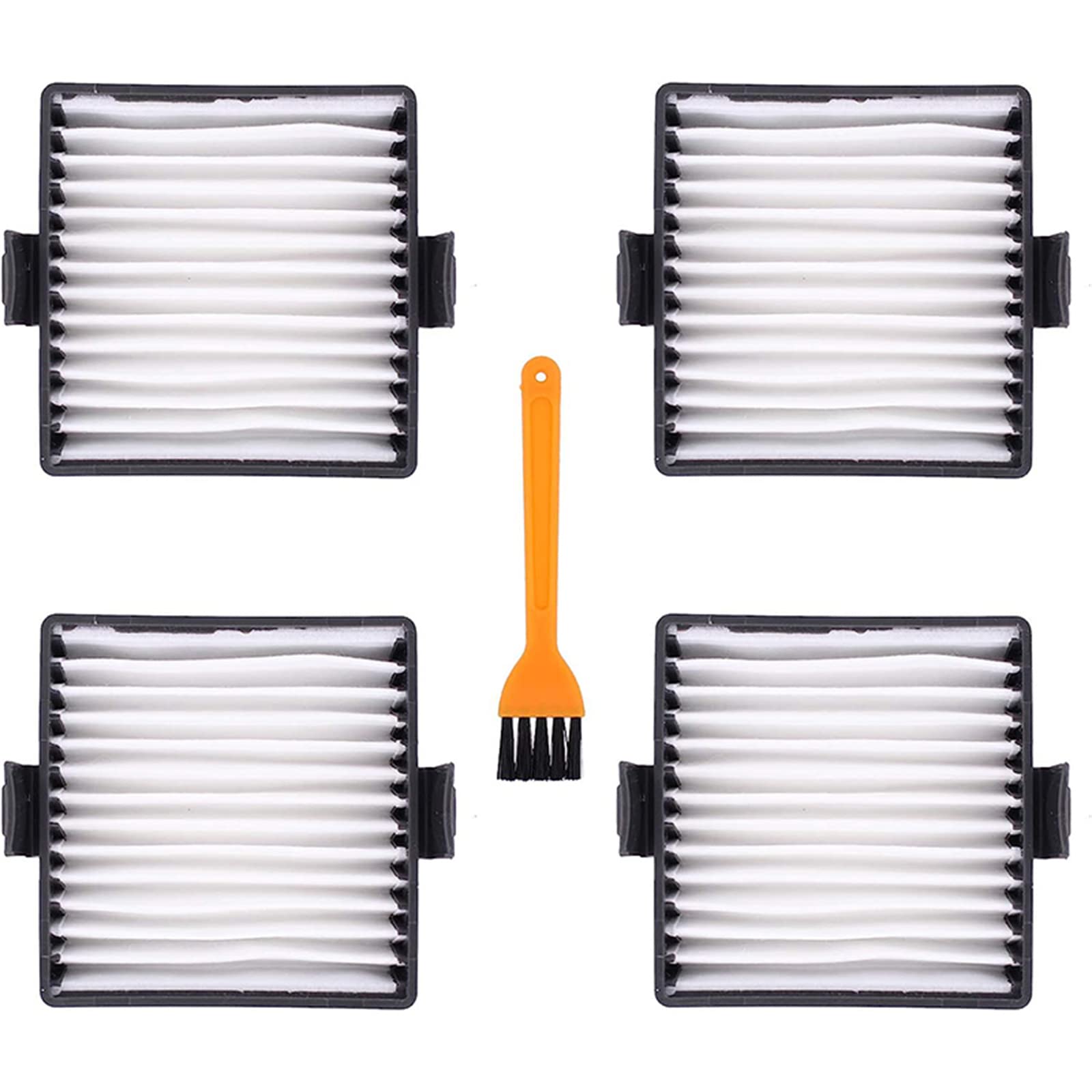 4PCS Replacement Hand Vacuum Filter For P712 P713 P714K Vacuum Collector With Brush