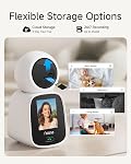 Noorio 2.4/5G Two Way Video Calling Camera, 2K One Click Call Pet Camera Indoor with Phone App, 360° PTZ Dog Cam with Speaker, Color Night Vision Security Indoor Cameras, CL200 2Pcs