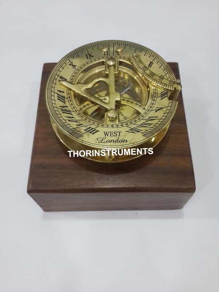THOR INSTRUMENTS Sundial Compass 3" Custom Compass, Wedding Gift, Groomsmen Gift, Wedding Keepsake, Christmas, Baptism, Graduation, boy Scouts, Sundial, Nautical, Anniversary, Fathers Day