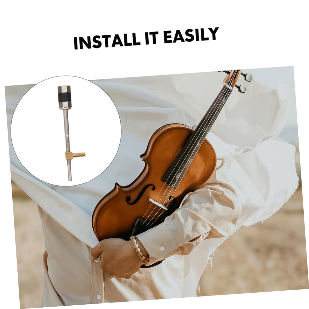 EPIGEIST Violin Bow Screw Replacement Durable Metal Frog Screw for Violins Practical Accessory for Bow Repair Ergonomic Design for Easy Use and Longevity