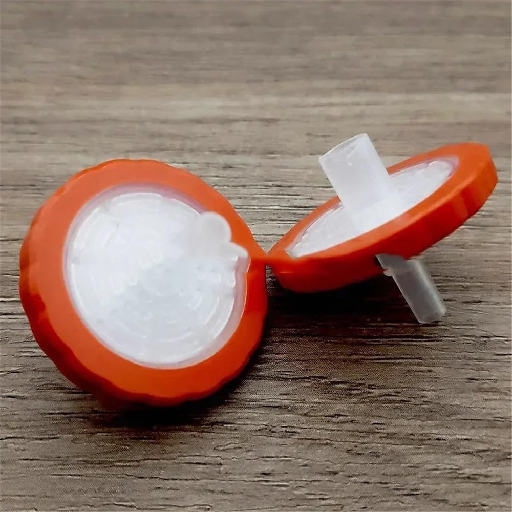 Equipos y suministros de laboratorio Jeringa de membrana PTFE (25 unidades, 100, diámetro laboratorio: 13/25 mm, tamaño poro: 0,22/0,45/2, um)