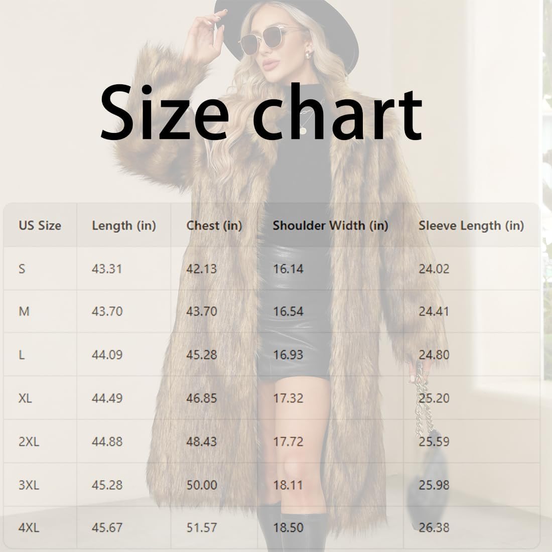 Womens Long Faux Fur Coat, Oversized Loose Winter Jackets Trendy Luxury Trench Coat 2026 Open Front Lapel Outerwear