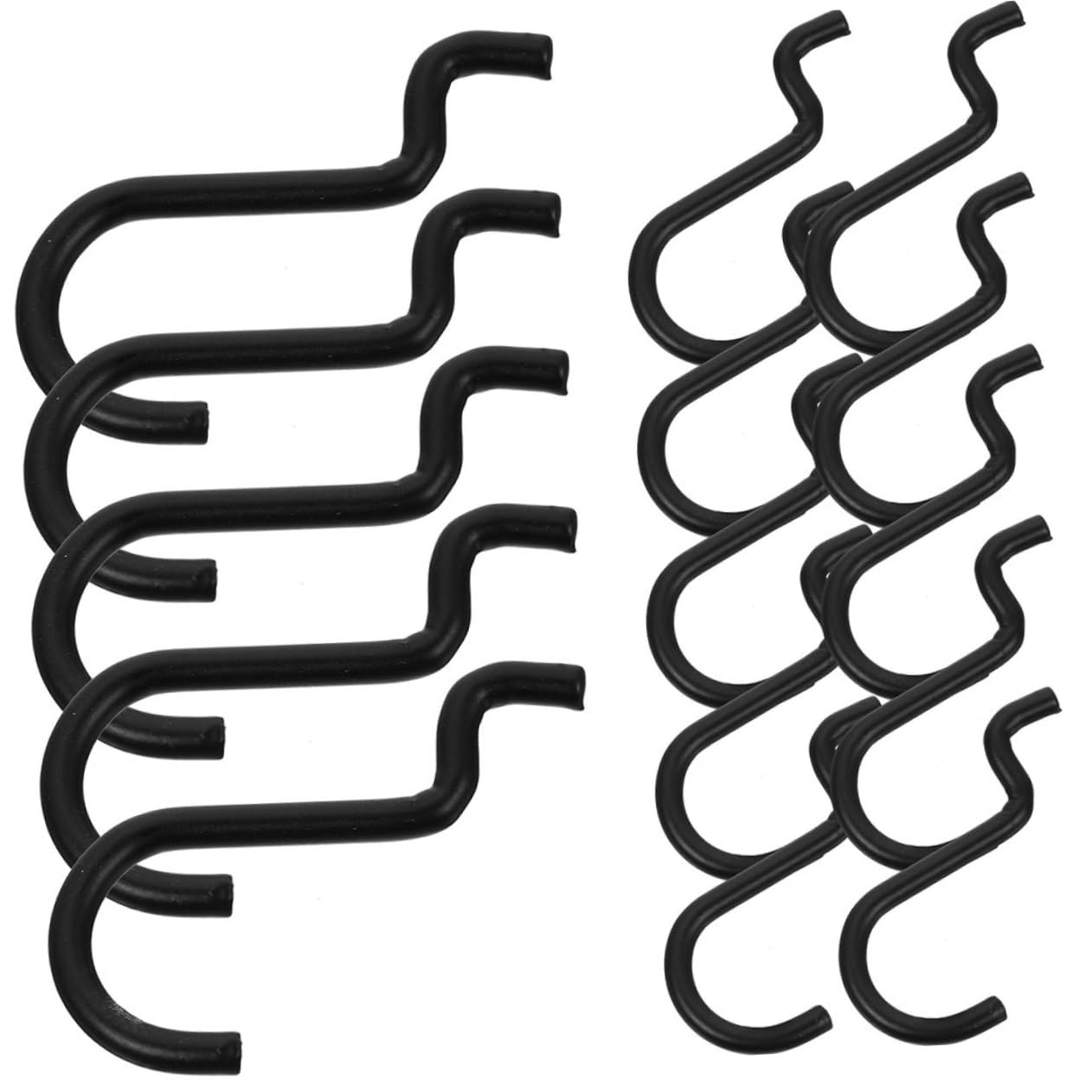 VILLFUL Garage Pegboard j Hooks 24pcs Heavy Duty Wall Hooks Iron Pegboard Hangers for Tools Organizing