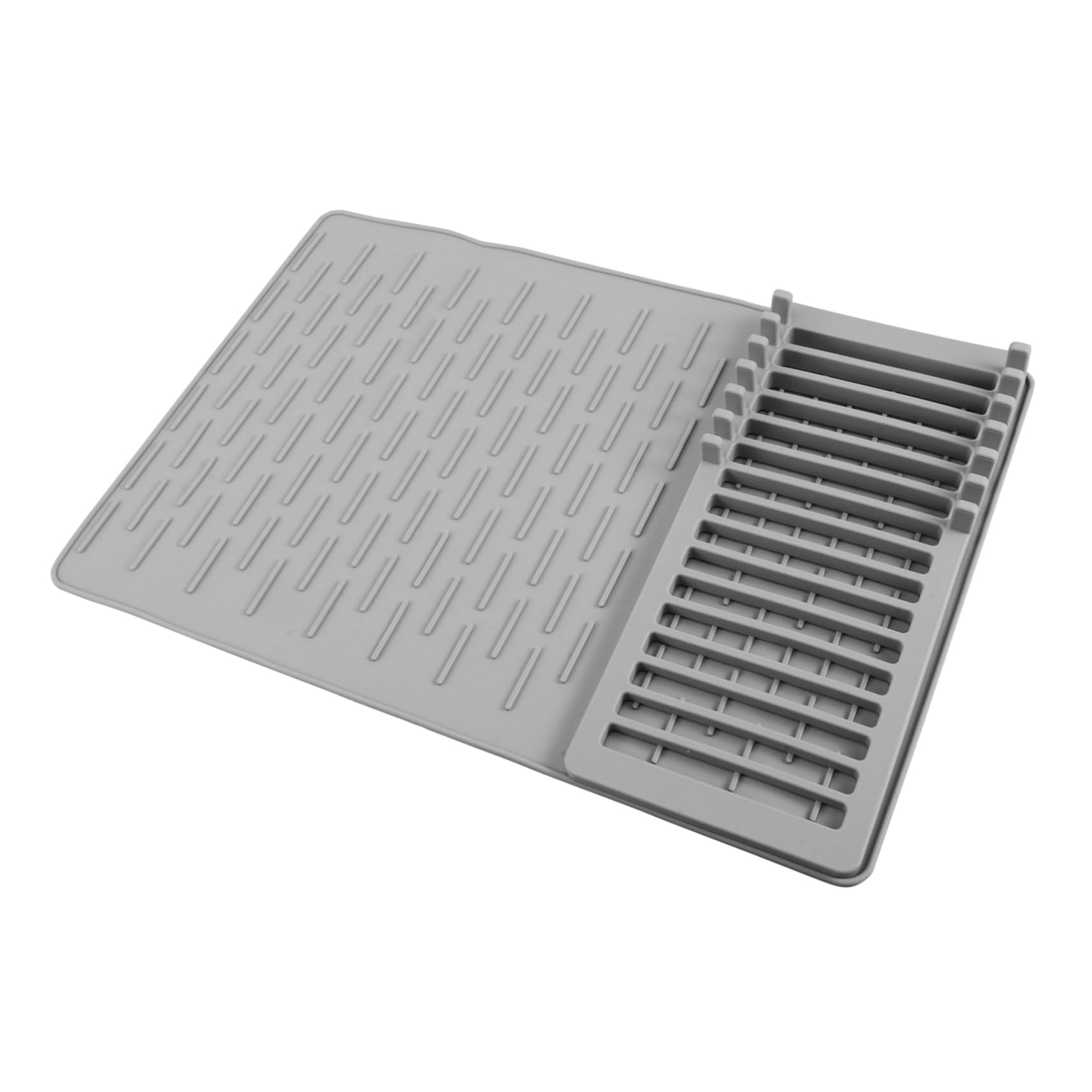 Tapete secado de cocina gris con base antideslizante para proteger tu encimera