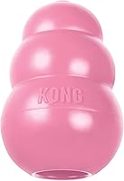KONG Puppy Teething Toy - Soft Natural Rubber Chew for Small Puppies, Pink - Fetch, Stuff & Play