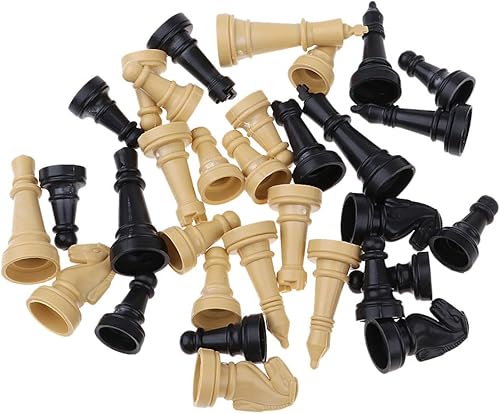 Miniatura 8 de 32 piezas de plástico tradicional torneo accesorios de ajedrez peones ajedrez