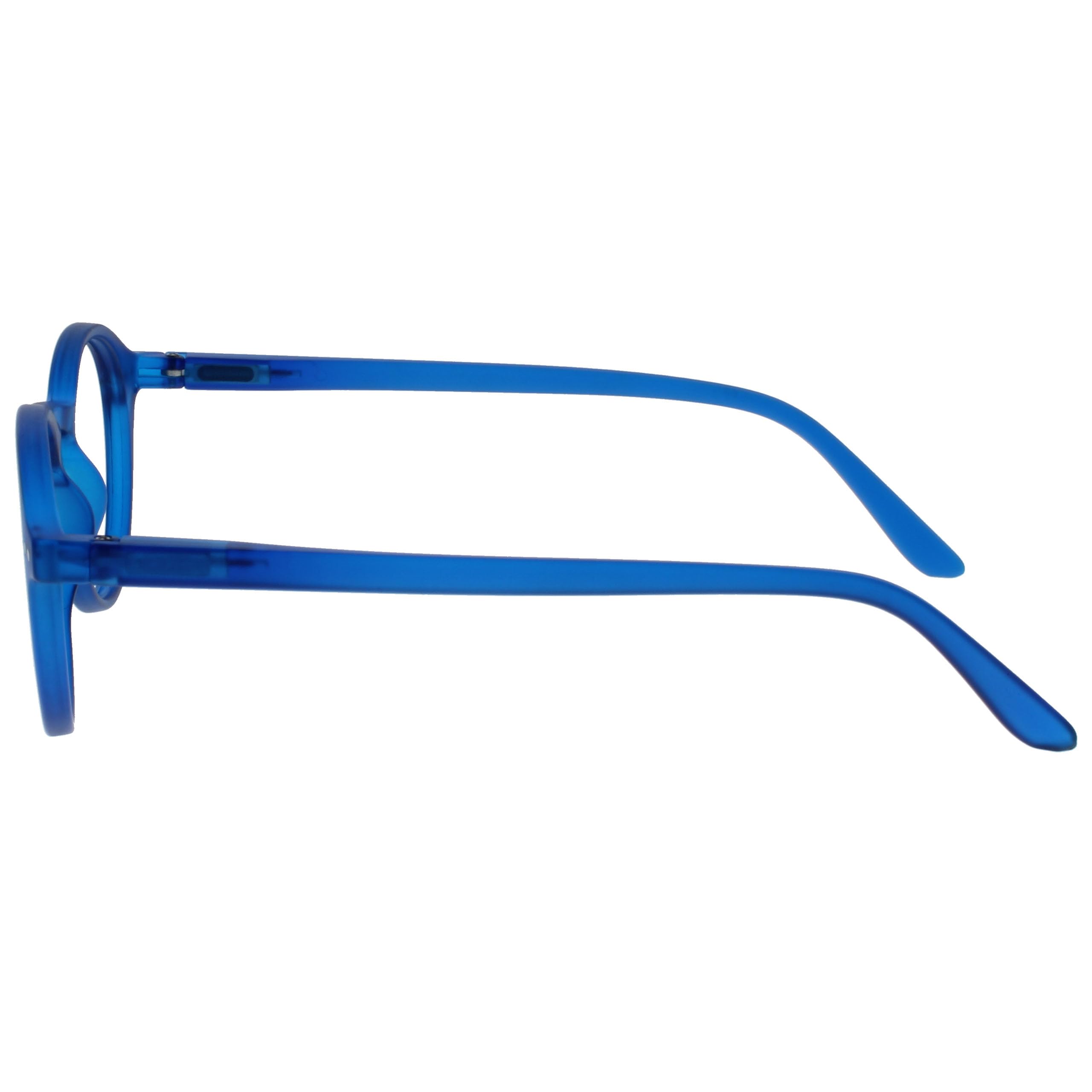 Lunettes De Lecture OPULIZE REY - Montures Rondes Rétro Avec Charnières à Ressort - +1.50 - Noir/Marron/Bleu/Vert/Gris