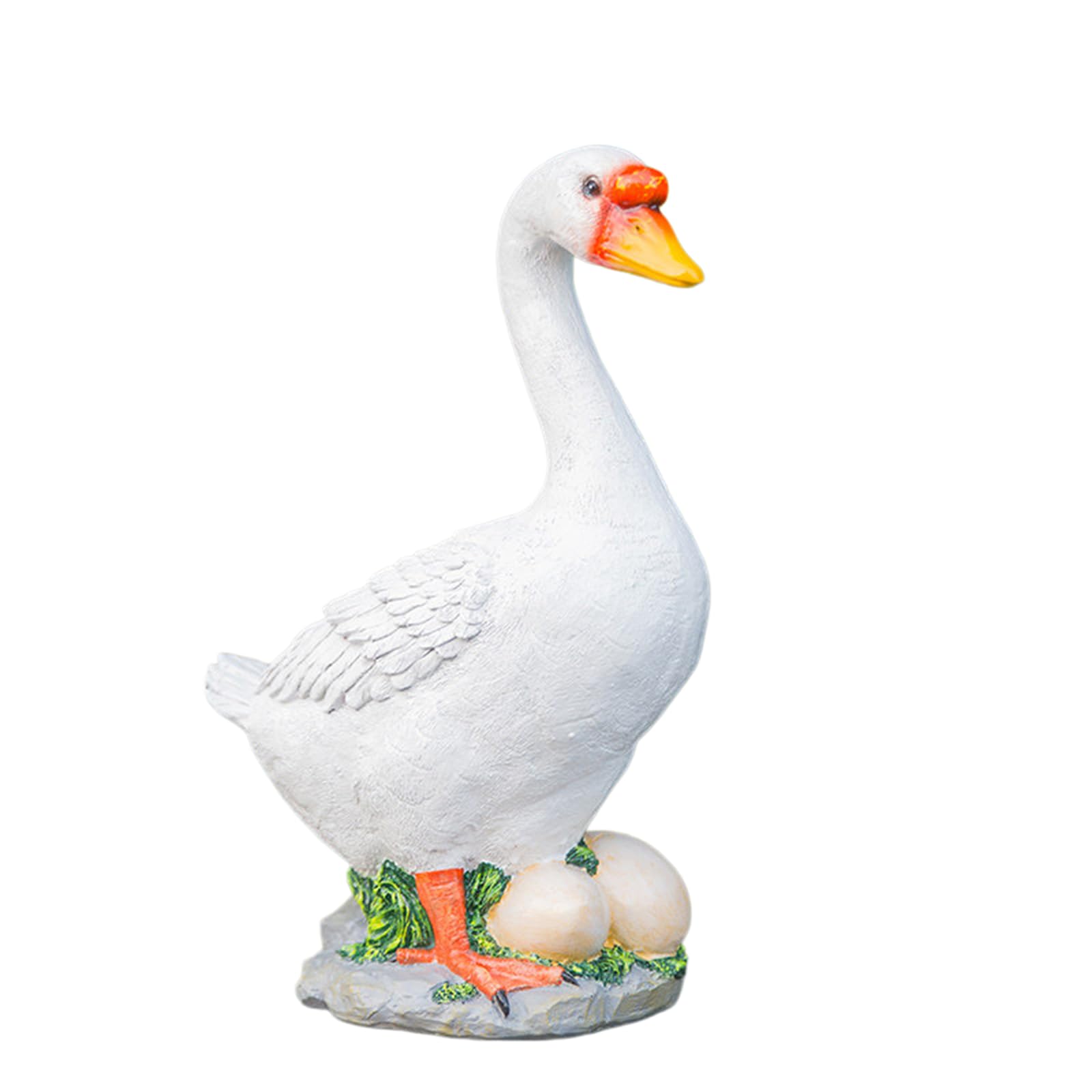 Yxcqhzm Goose Garden Ornaments Outdoor,Cute Resin Outdoor Statue Flexible Simulation Ornaments For Outdoor Yard Lawn Garden Decorations Gifts (Goose)