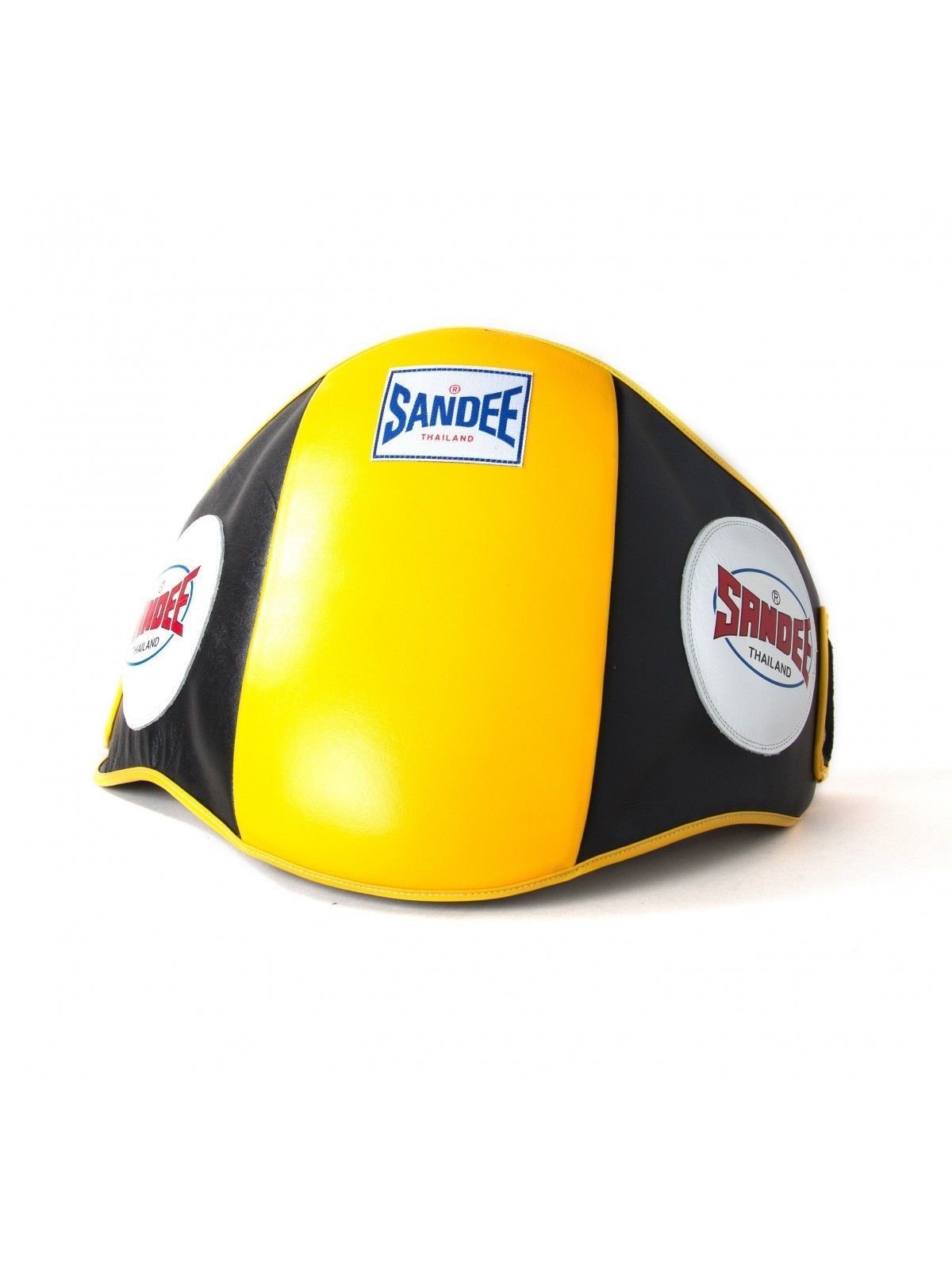 Sandee Noir et Jaune Cuir Tapis d'entraînement Boxe Muay-Thai