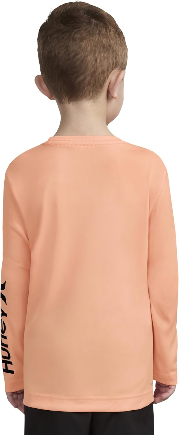 Hurley Boys Long Sleeve UPF 50+ Rash Guard Swim Shirt - Image 5