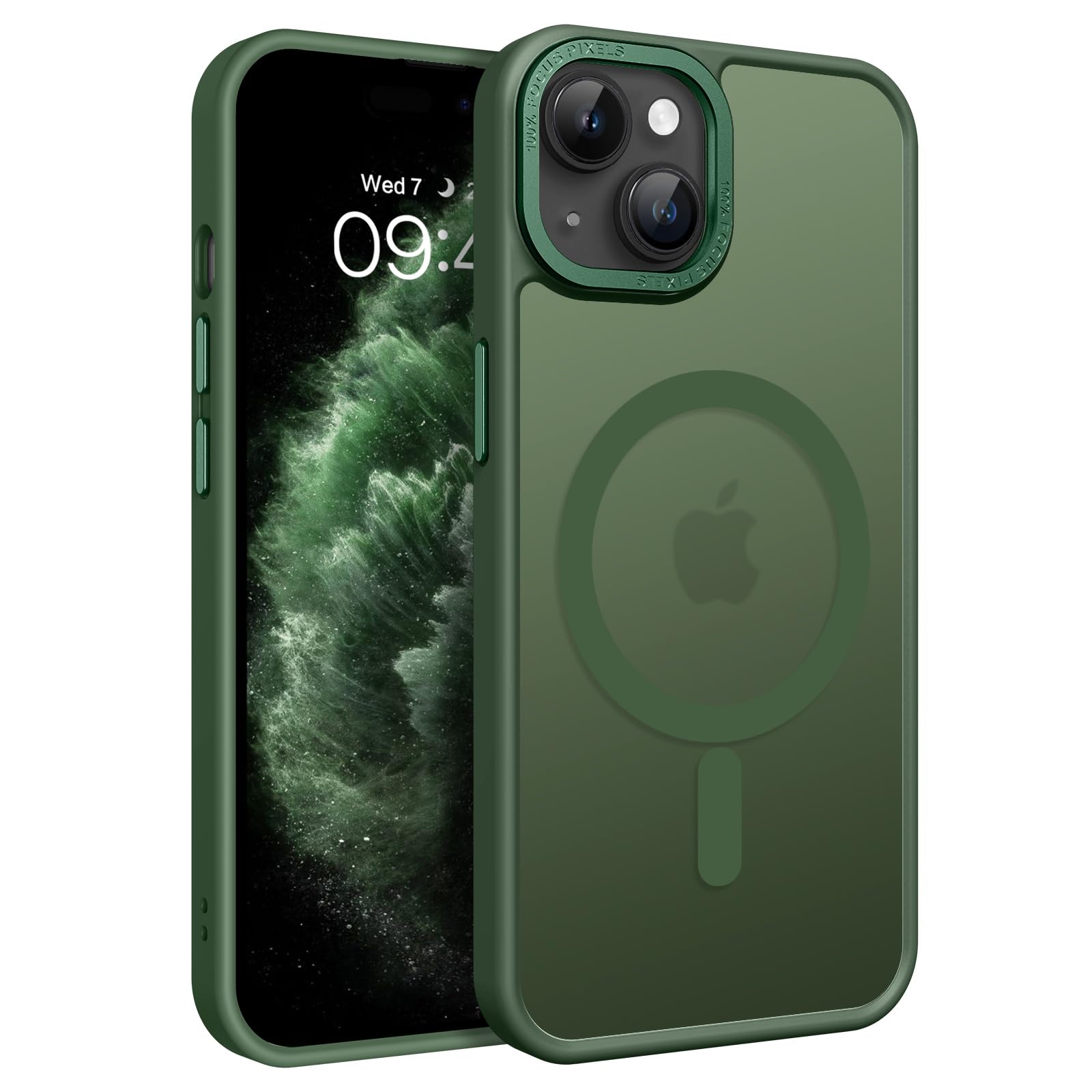 Telaso iPhone 15 Case Dark Green