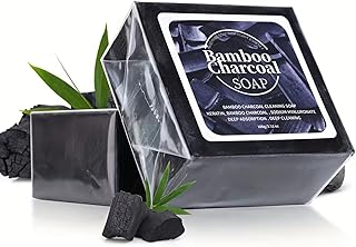 Barra de jabón de carbón de bambú para cara y...