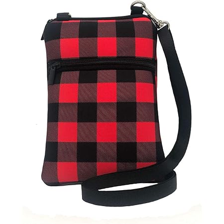 buffalo check crossbody purse